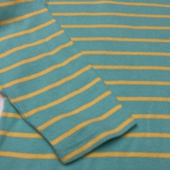L.L. Bean Cotton Knit Stripped Sweater Size Med - Picture 2 of 6